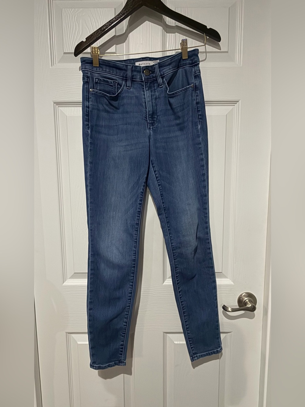 Athleta Women's Skinny Jeans in Medium Wash Blue